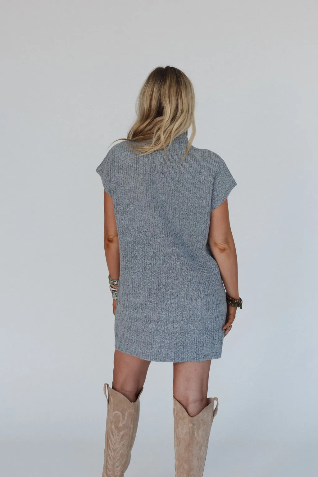 Sunday Sweater Dress - Heather Gray