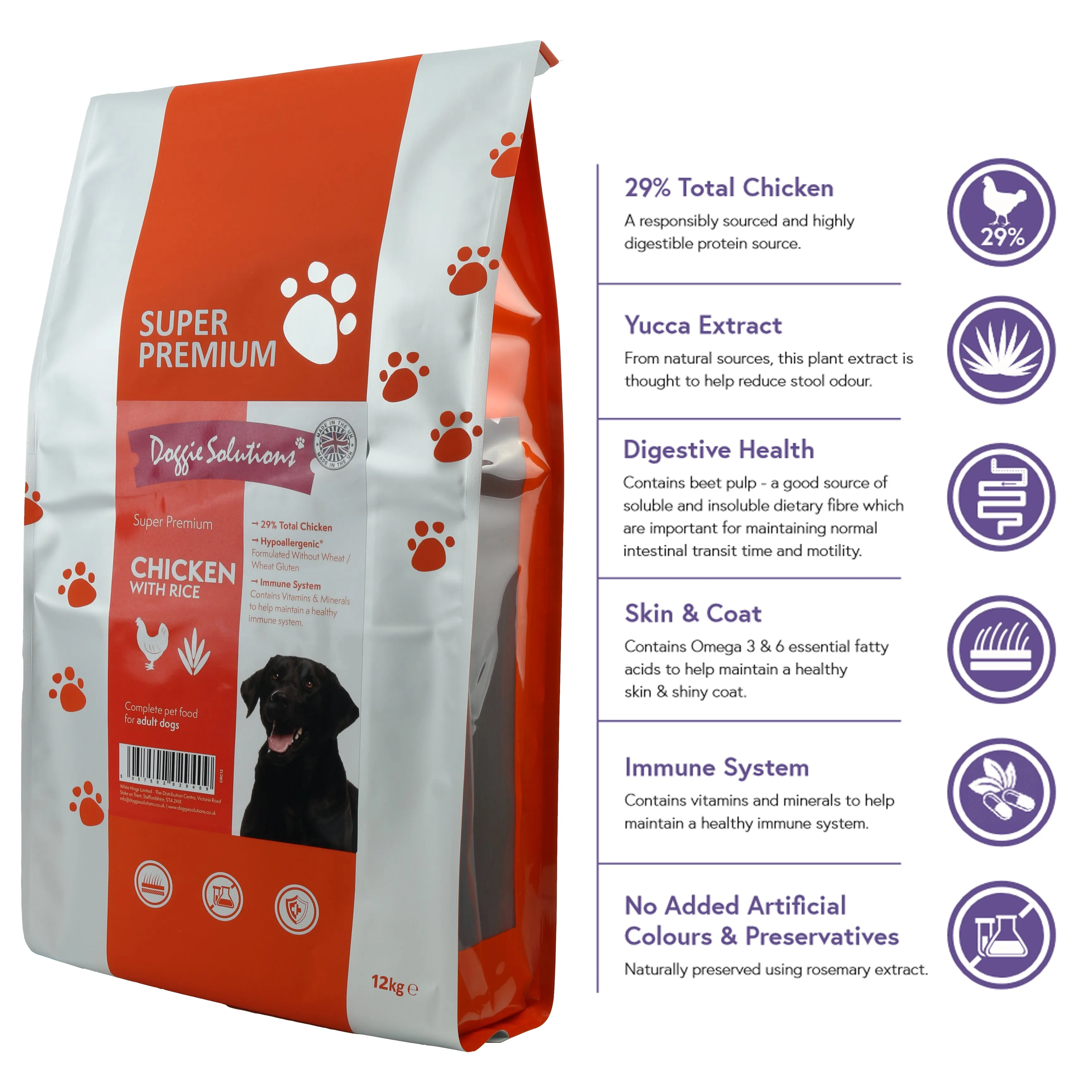 Super Premium Dog Food - Chicken with Rice