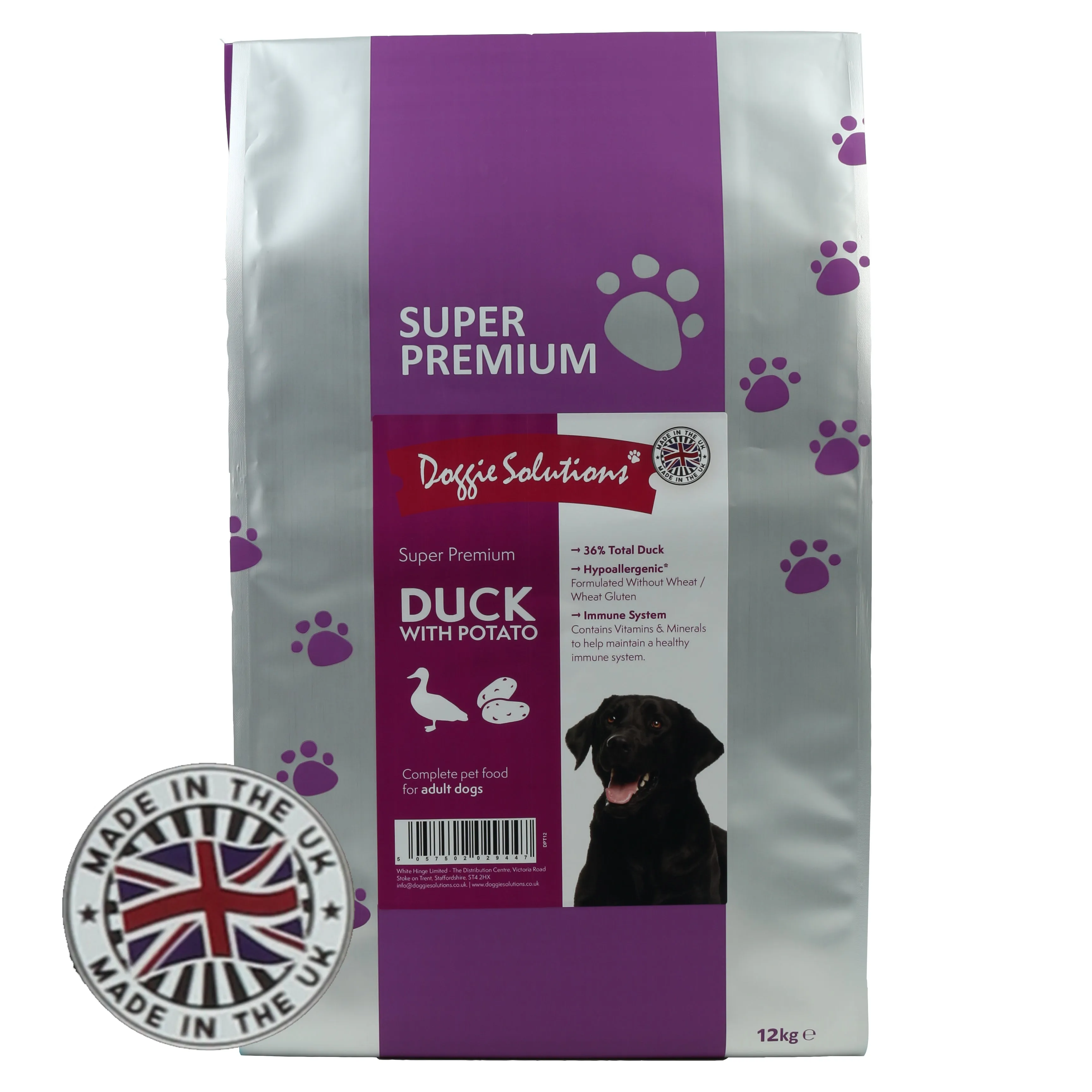 Super Premium Dog Food - Duck with Potato