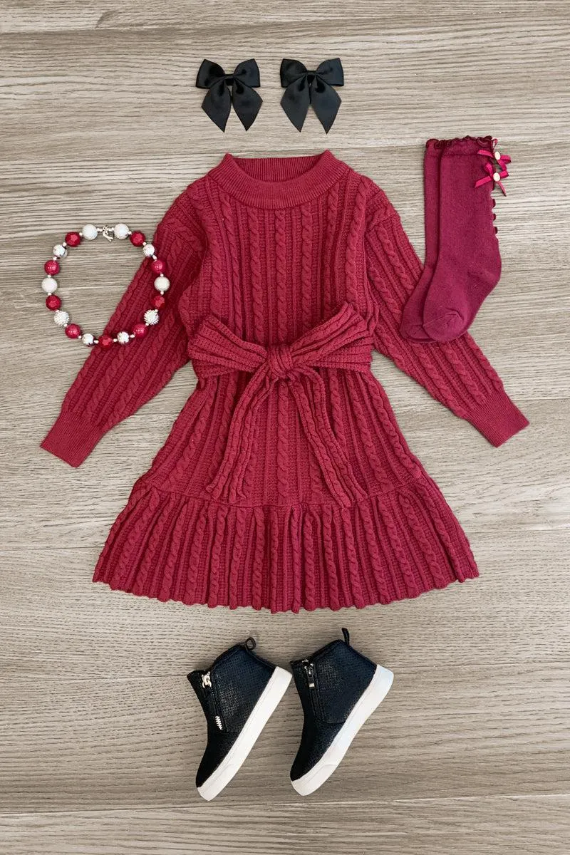 Sweater Flare Dress