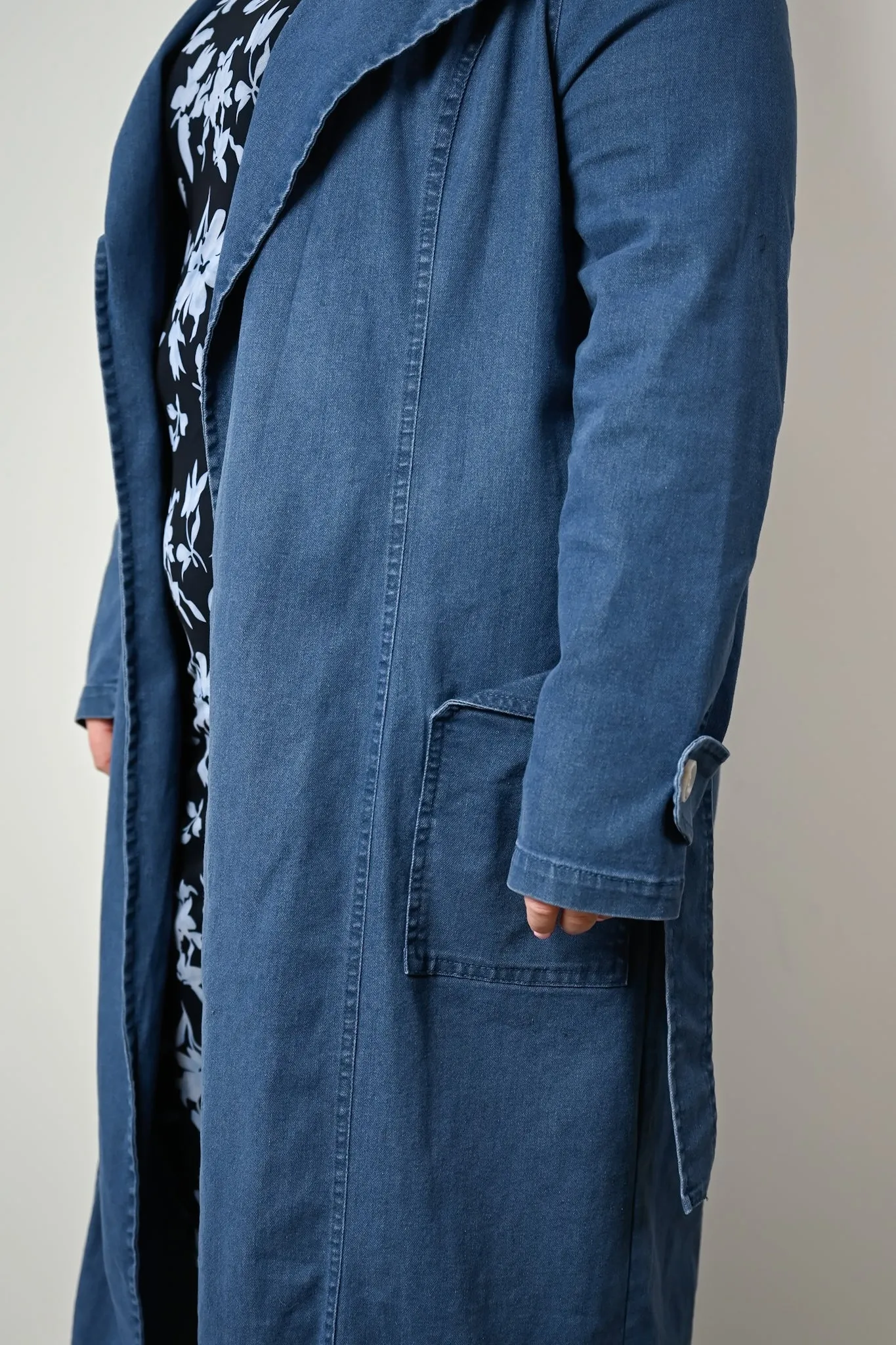 Sydney Denim trench - dark blue