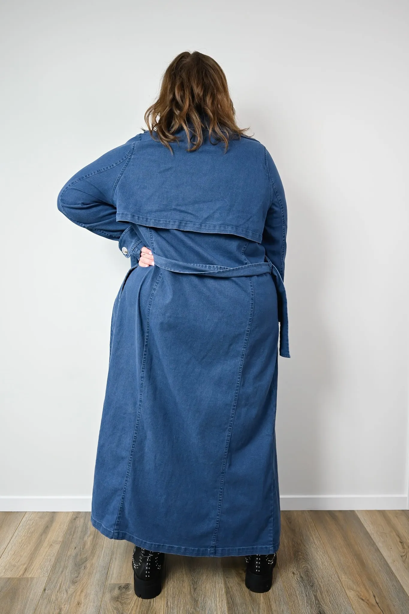 Sydney Denim trench - dark blue