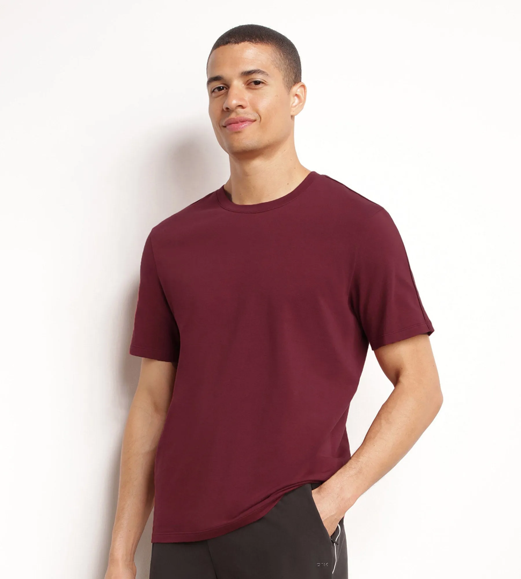 T-shirt de sport homme thermorégulateur en jersey Bordeaux Dim Move