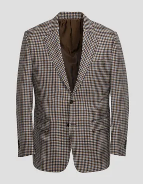 TAN/BROWN/NAVY CHECK SPORT COAT - MTO