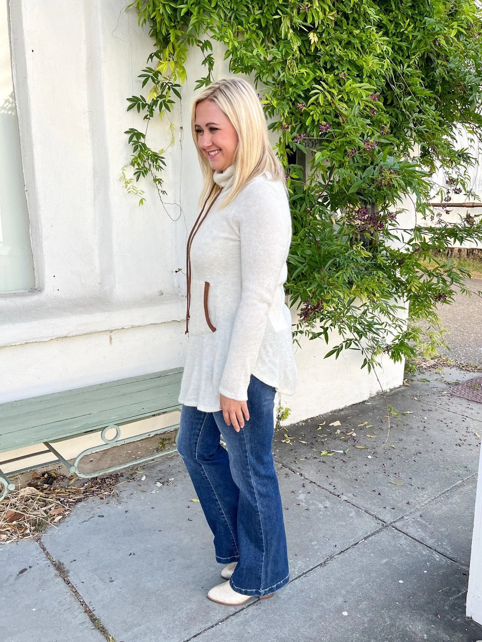 Taupe Drawstring Tunic