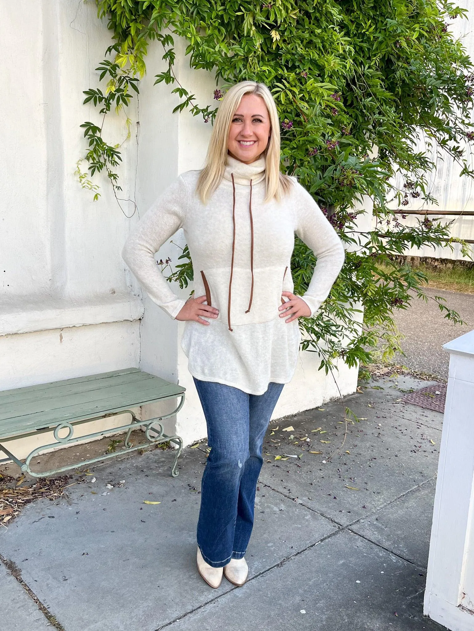 Taupe Drawstring Tunic