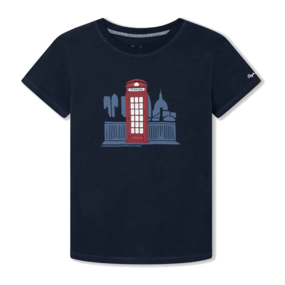 Telephone Box Print T-Shirt