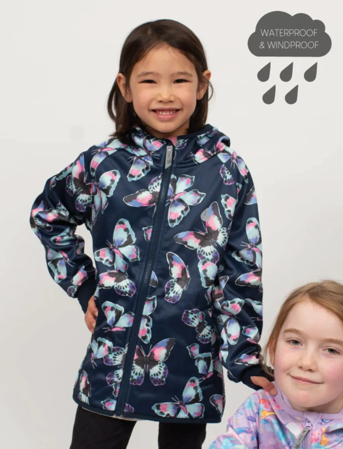 The All-Weather Fleece Hoodie - Butterfly - KIDS