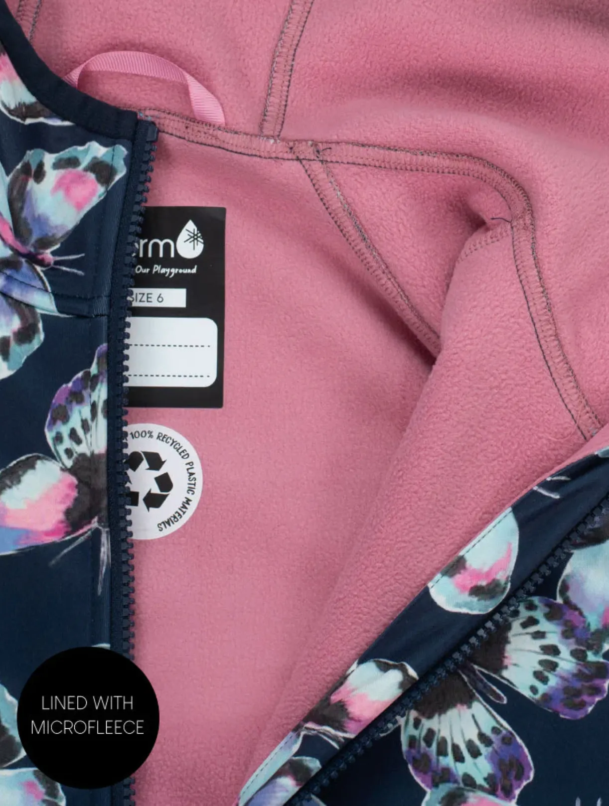 The All-Weather Fleece Hoodie - Butterfly - KIDS