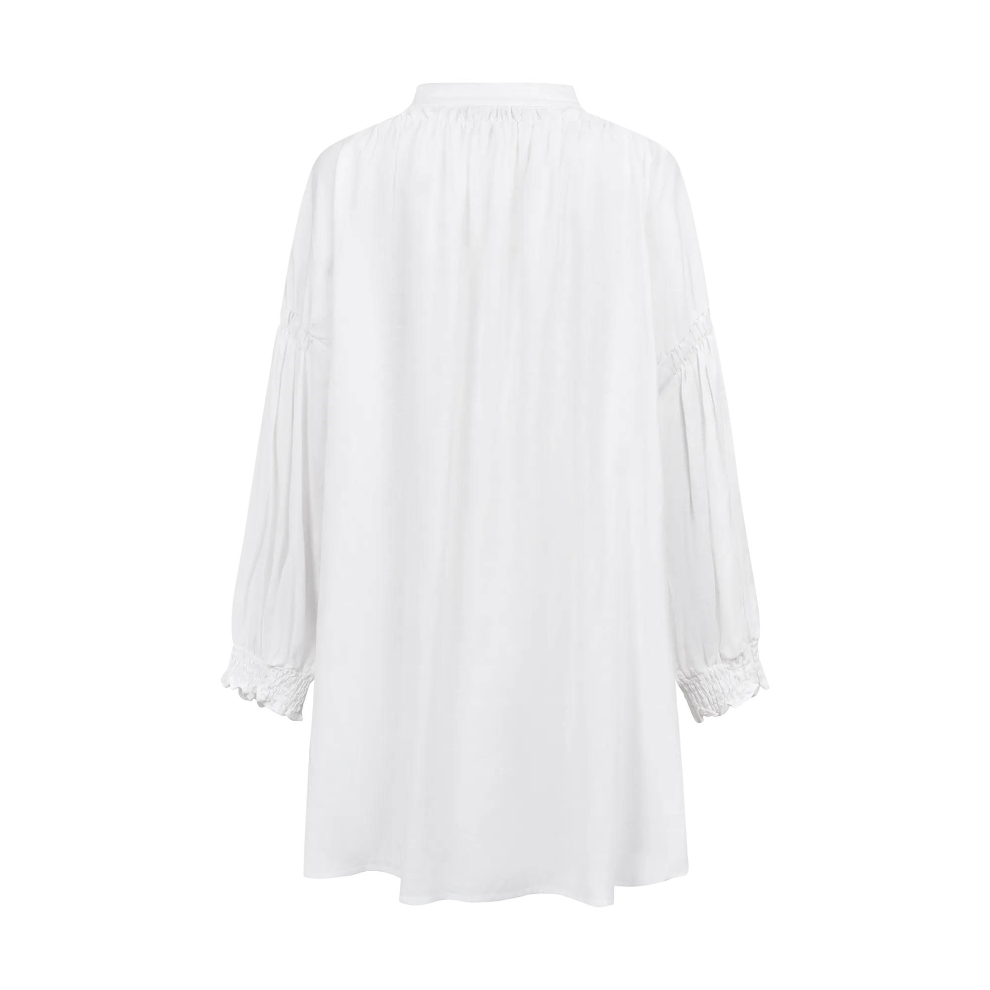 THE STROMBUS BANDED TUNIC-WHITE