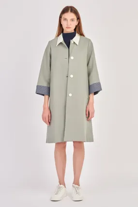 Trench Coat With Plaid Lining