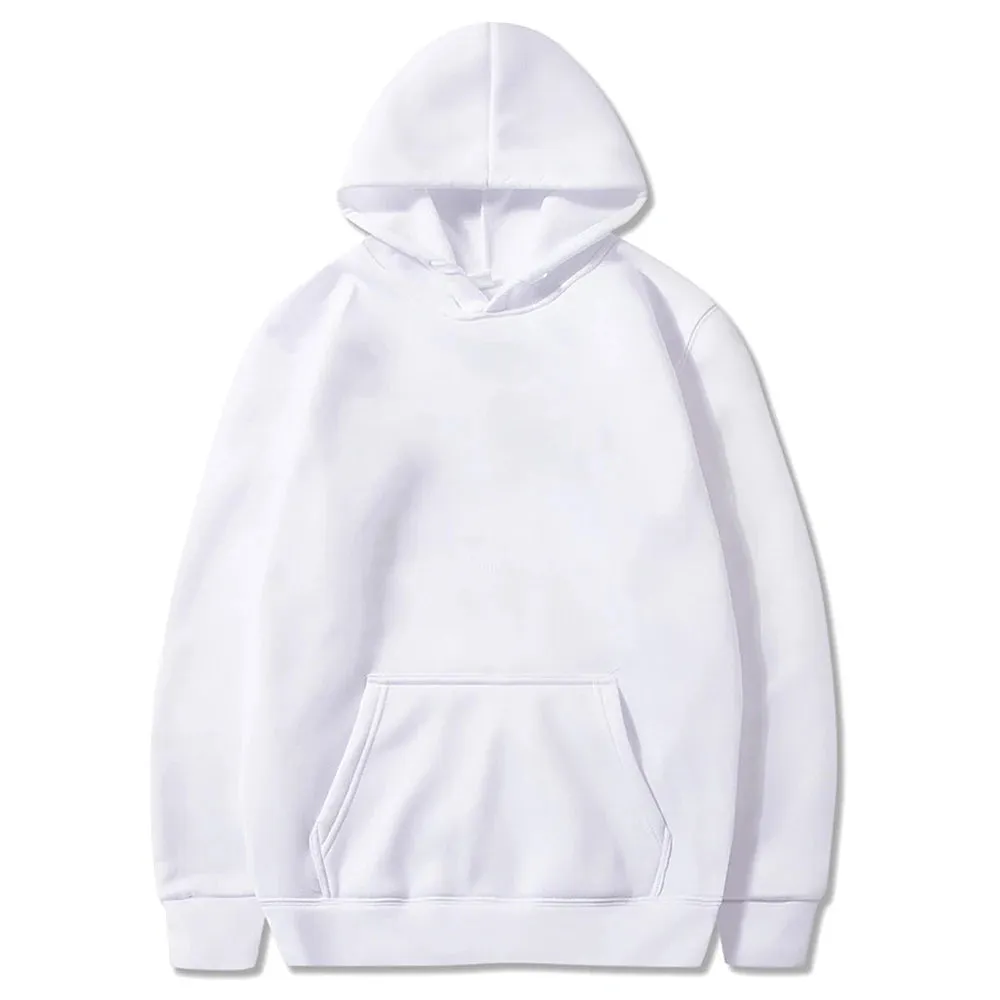 Trendy Men's Solid Color Hoodie - Casual Pullover Sweatshirt