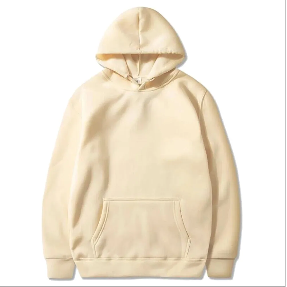 Trendy Men's Solid Color Hoodie - Casual Pullover Sweatshirt