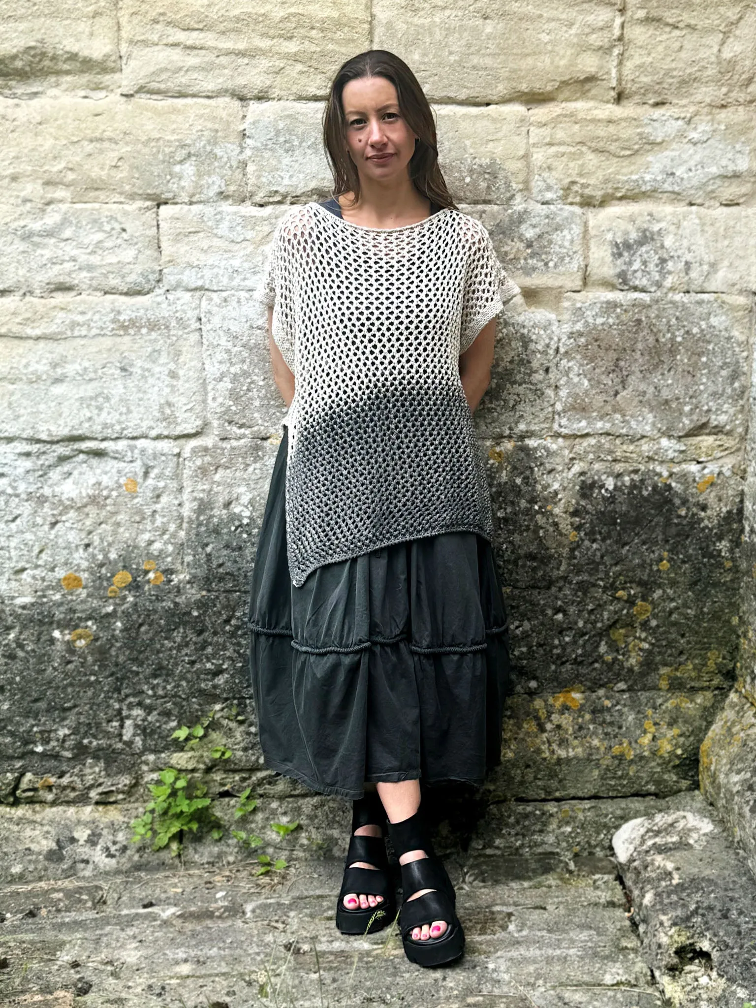 Two-Tone Crochet Tunic