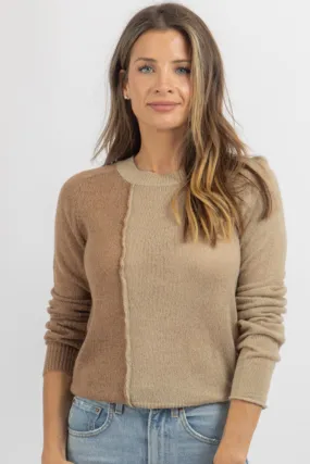 TWO TONE TOFFEE SWEATER