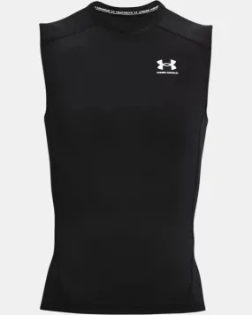 'Under Armour' Men's HeatGear® Sleeveless Compression - Black / White