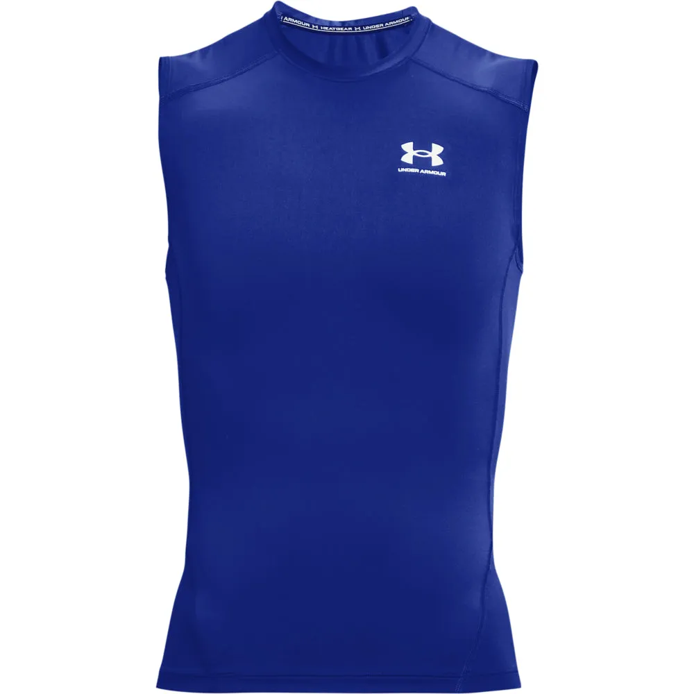 'Under Armour' Men's HeatGear® Sleeveless Compression - Royal / White