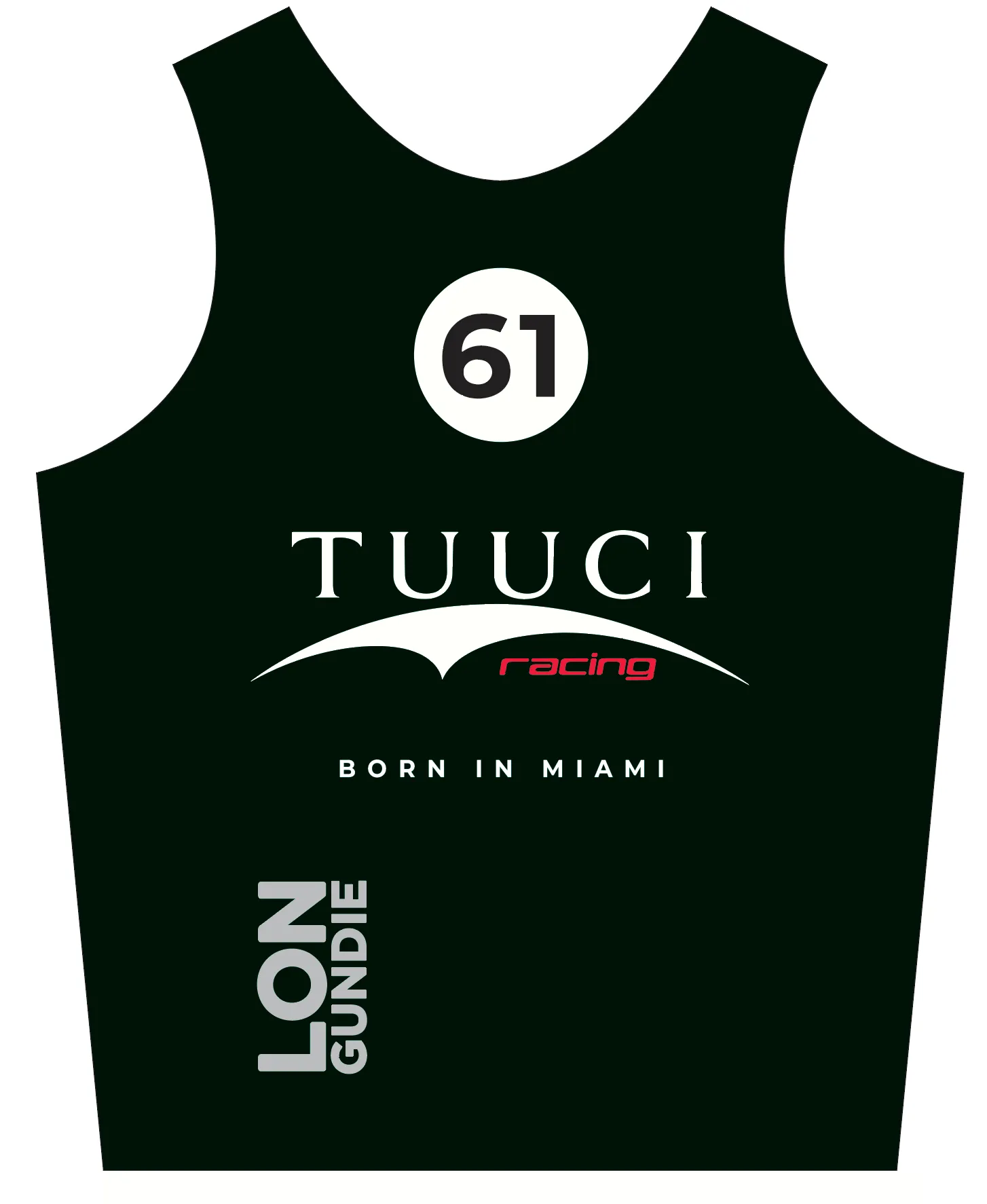 UNISEX PINNIE TOP TANK BLACK | TUCCI