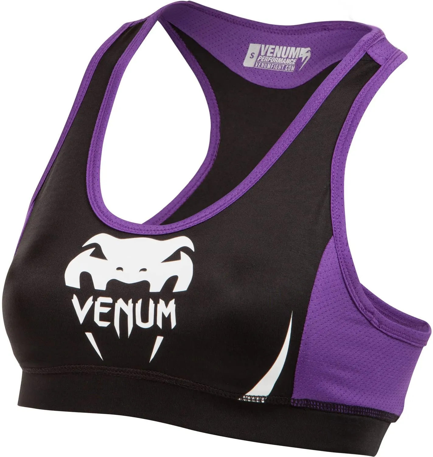 Venum-1070  "BOBY FIT" TOP SPORT BRA FOR WOMEN XS-L Black Purple