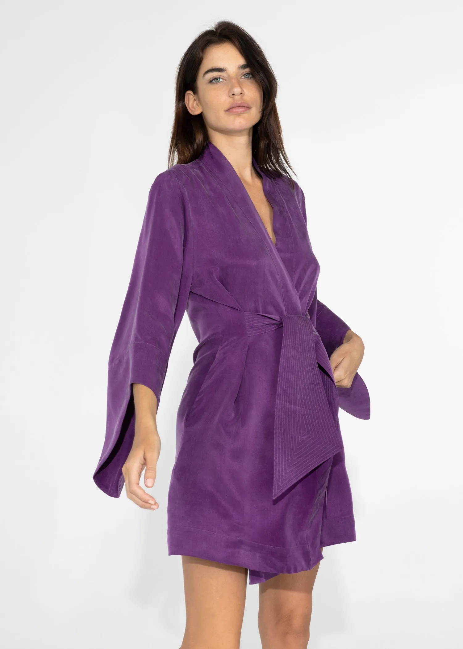 Voilet Amara Mini Kimono Robe