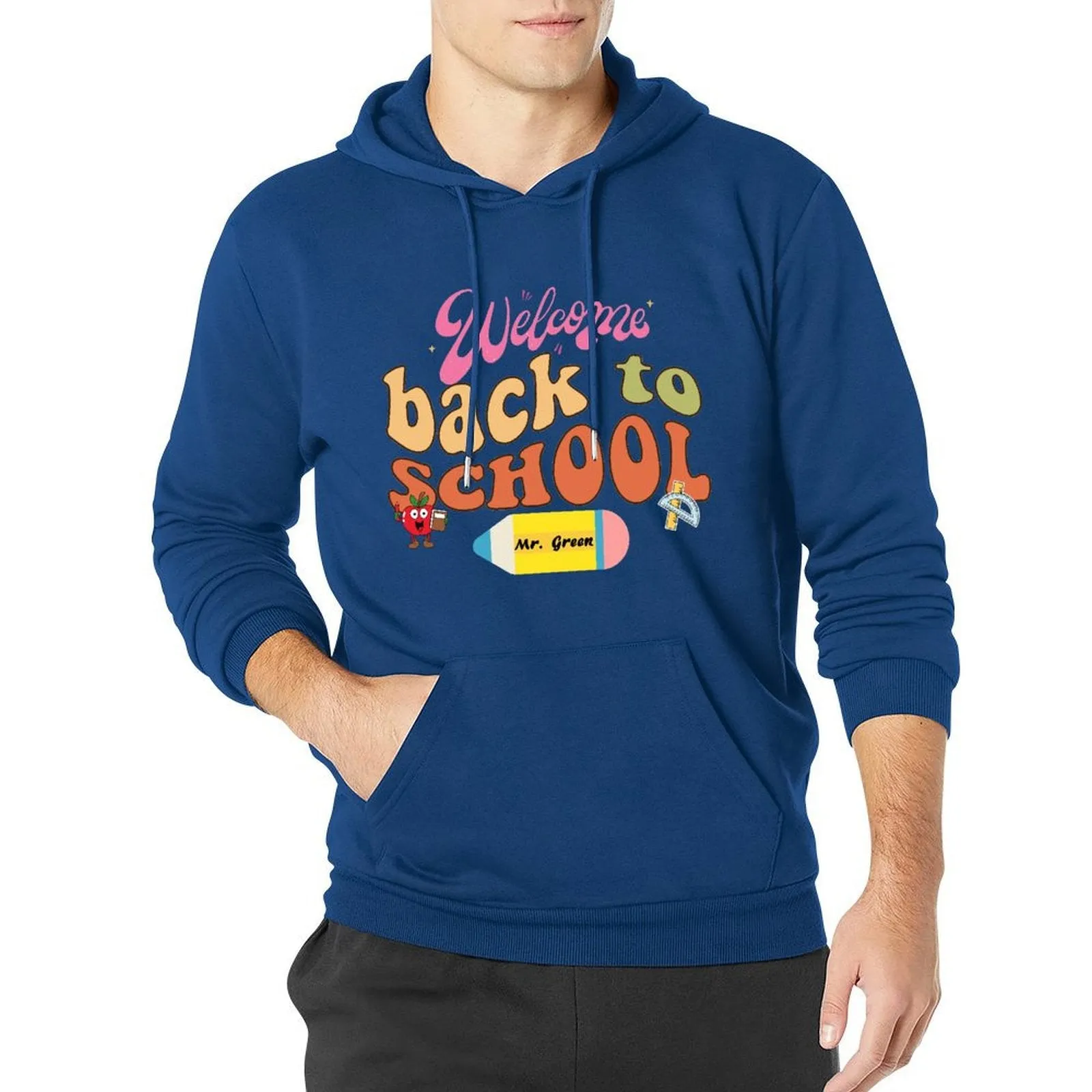 Welcome Back to School Custom Teacher Name Hoodie for Men Back to School