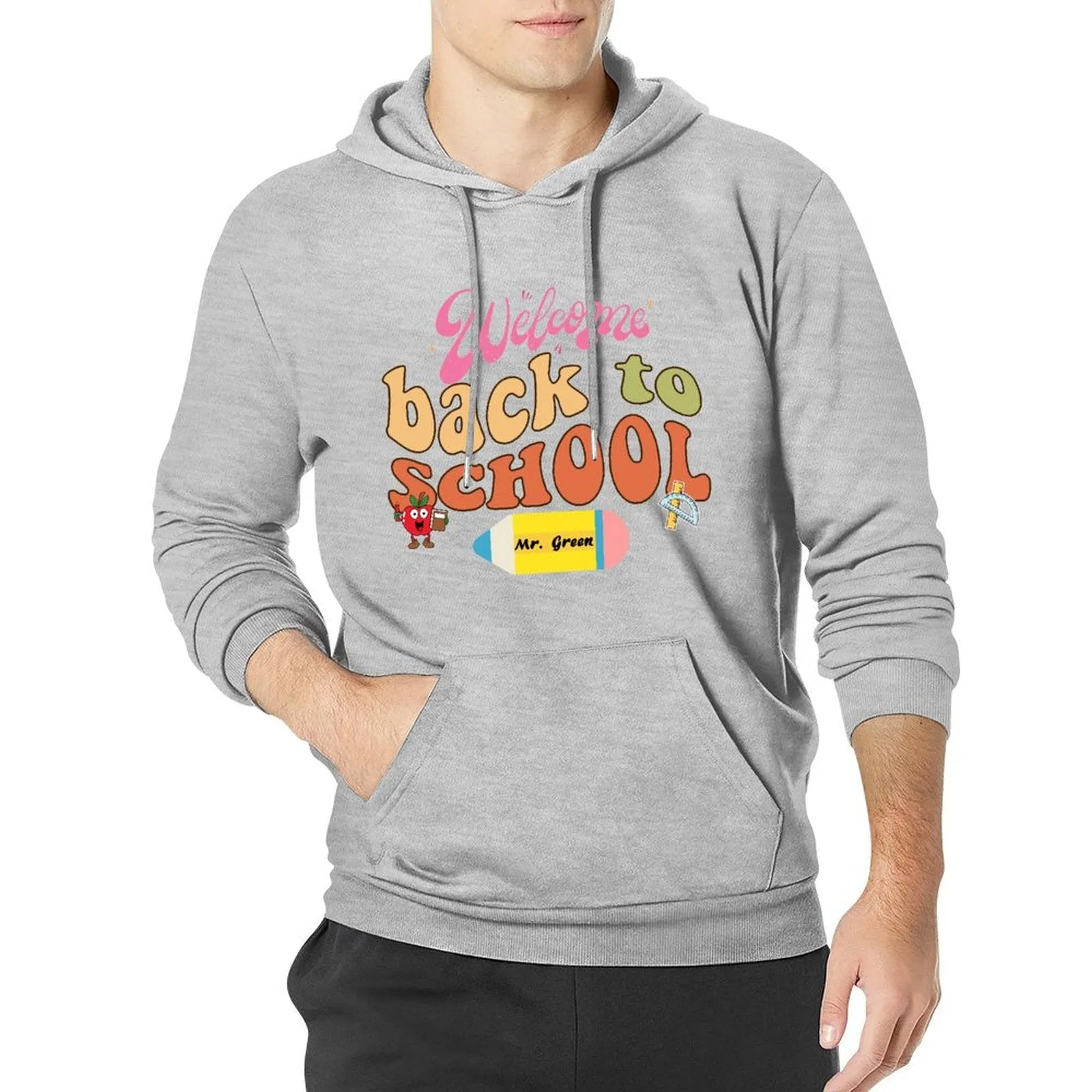 Welcome Back to School Custom Teacher Name Hoodie for Men Back to School