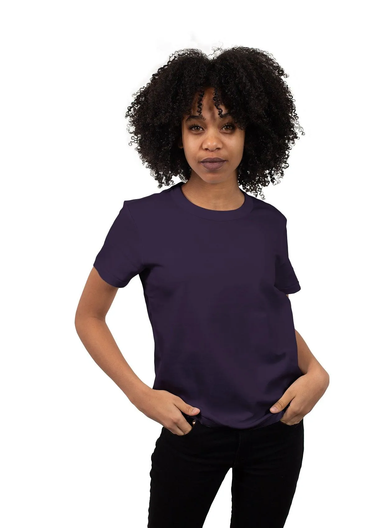 Womens Boyfriend T-Shirt Team Purple