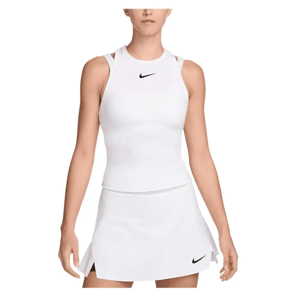 Women's Dri-Fit Tennis Tank White and Black