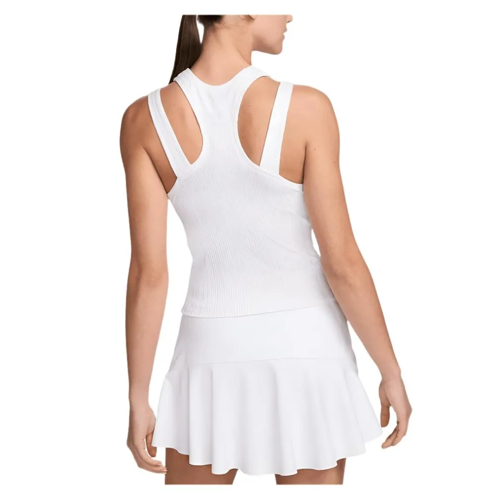 Women's Dri-Fit Tennis Tank White and Black