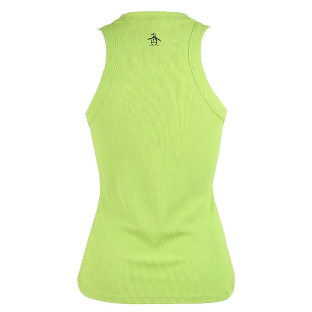 Women's Essential Rib Tennis Tank Sharp Green