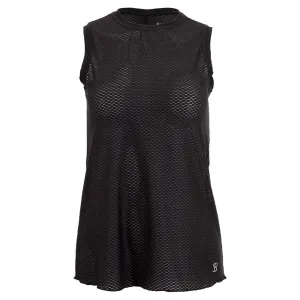 Women's Sleeveless Tennis Top Black