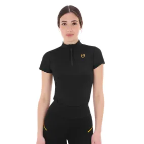 Women's Training Polo Shirt with Mesh Inserts