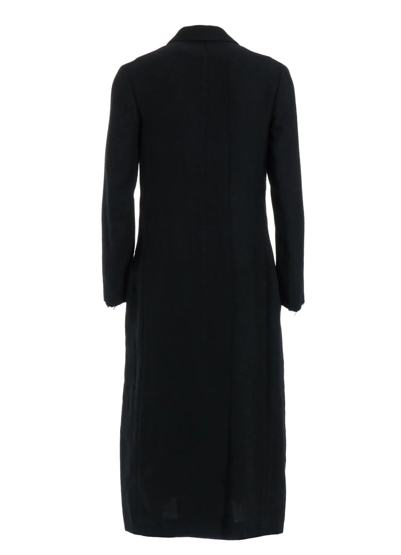 WOOL VIYELLA W FRONT LONG COAT